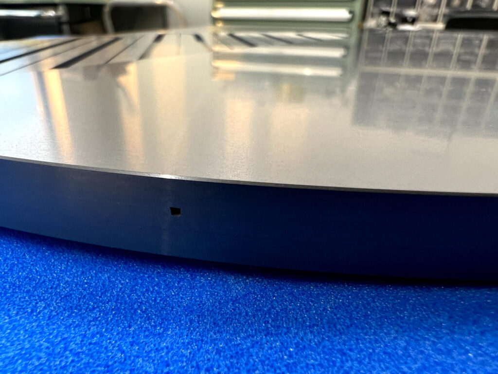Hole in a diffusion bonded plate