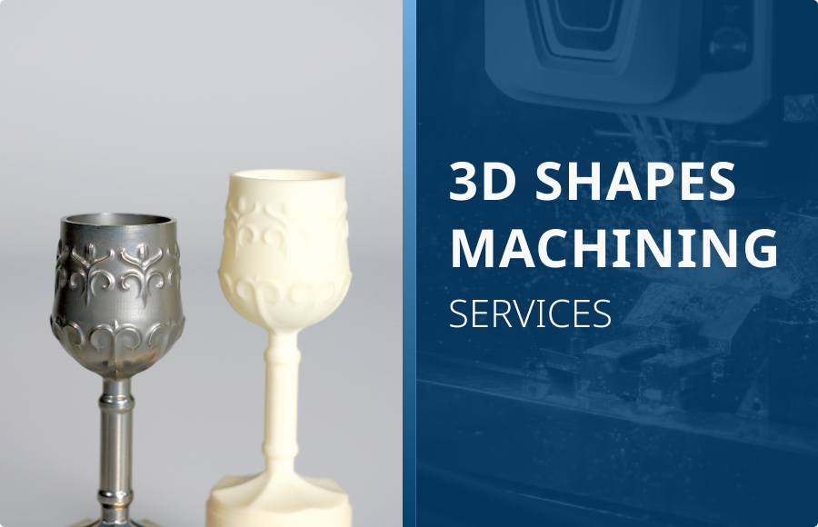 3D shapes milling part